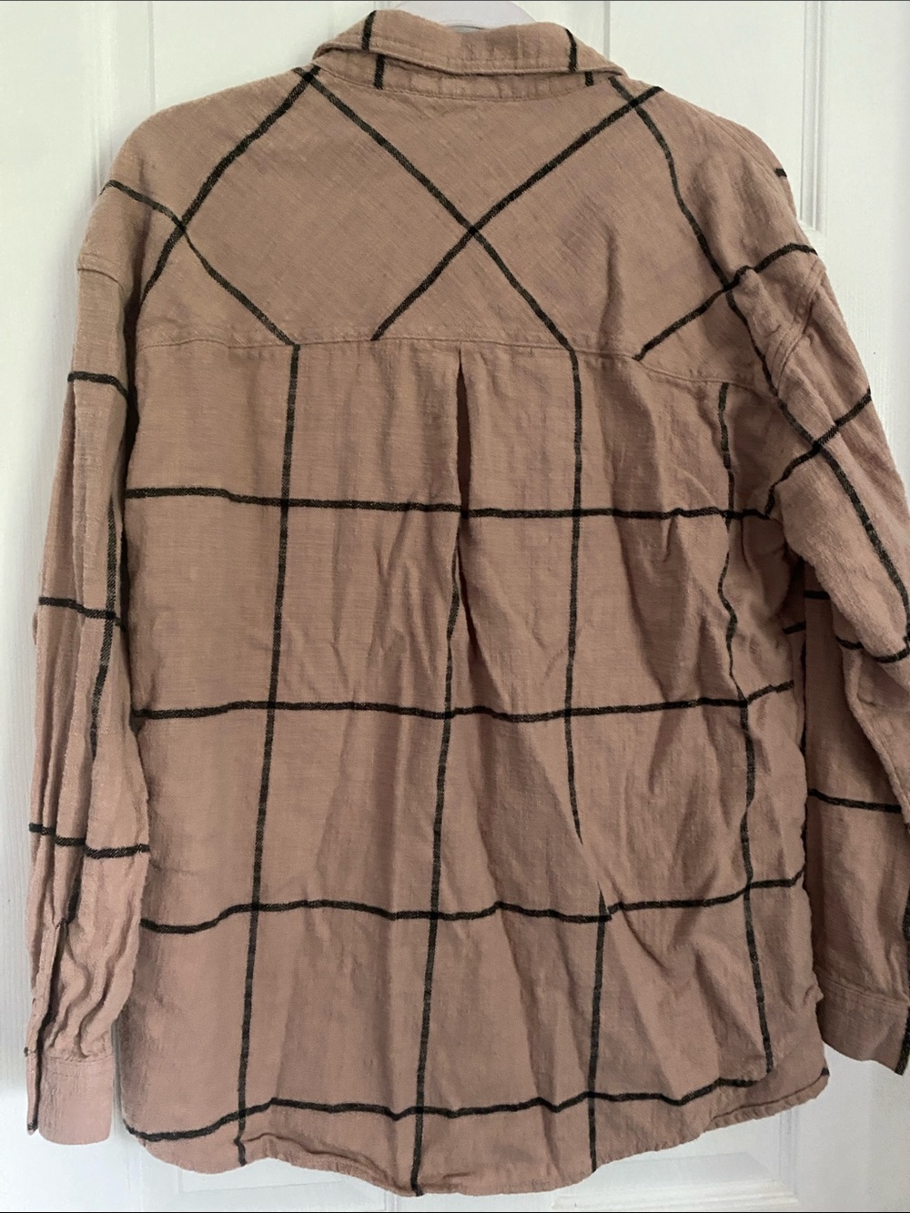 EUC Maurices Brown Plaid Button-Down Shirt - Picture 5 of 5